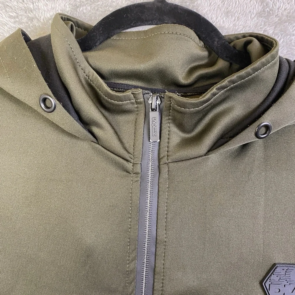 SOBK Straight Outta Brooklyn Activewear Jacket‎ Men M Olive Full-Zip Hoodie